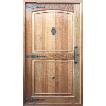 Entry Door Meranti with Frame (prehung) 2 Panel Ruff Pivot Right Hand Opening-w1200x2100mm
