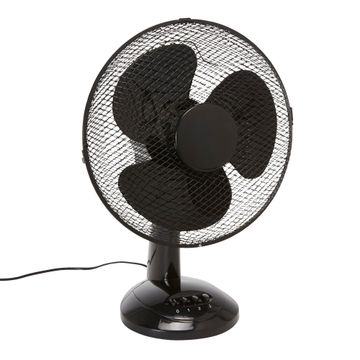 Equation  desk fan 30cm 40w black s24