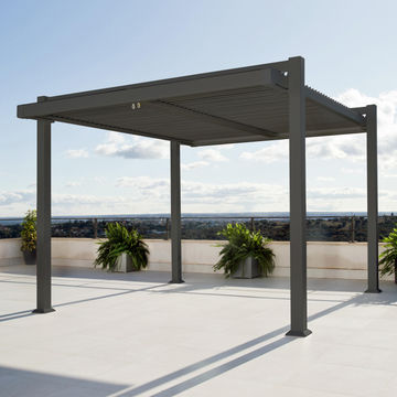 NATERIAL PERSEA PERGOLA ALU MODULAR 320X360 D.GREY