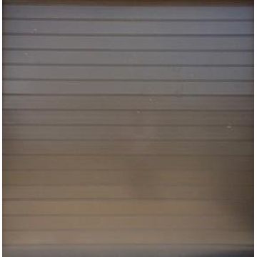 Garage Door Sectional Aluzinc Stripe Bronze-Single-w2440xh2140mm