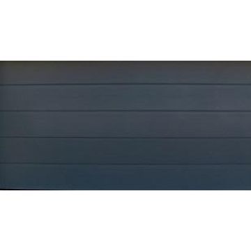 Garage Door Sectional Steel Insulated 1 Stripe Charcola-Double-w4880xh2140mm