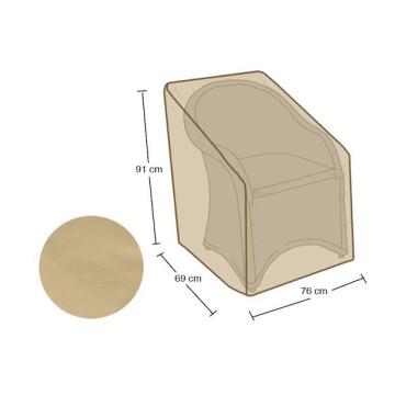 CHAIR COVER 69LX76WX91H CHAMPAGNE 1PC/POLYBAG+28PC/BOX NATERIAL