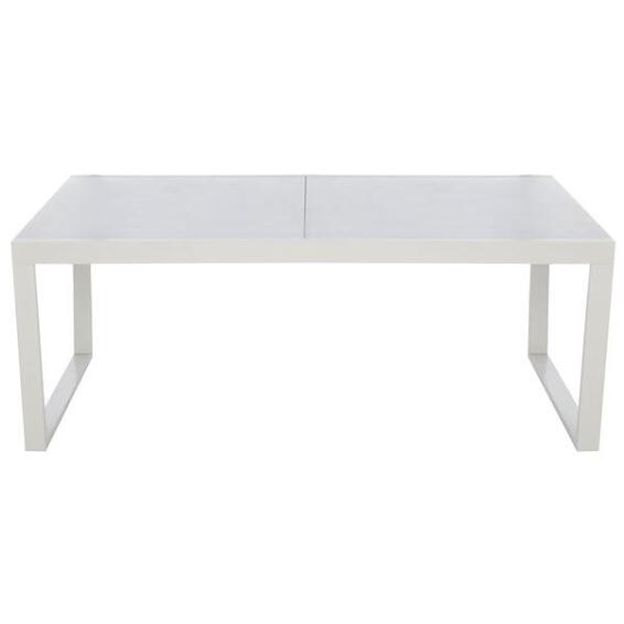 Table NATERIAL ceramic light grey 190cm x 300cm x 100cm aluminium & glass