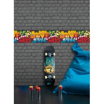 WALLPAPER N/WOV BRICKS GREY 10,5X0,53CM
