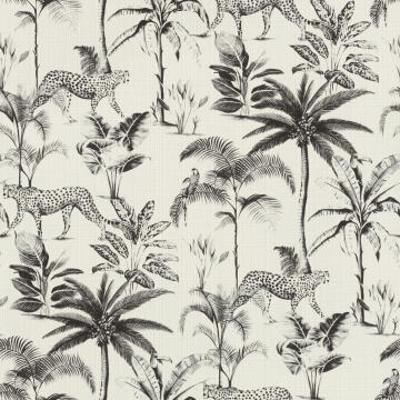Wallpaper non-woven jungle leo white 10.5cm x 0.53cm