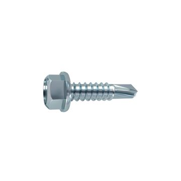 V25 SELF-DRILLING SCREW HEX STEEL WZP+CR3 6.3X45 50PCS, D1