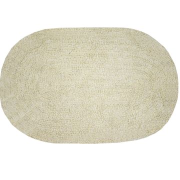Funky Bathmat Cotton Cream W60cmxD40cm