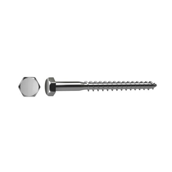 HEX WOODSCREW STEEL 5X40 15P
