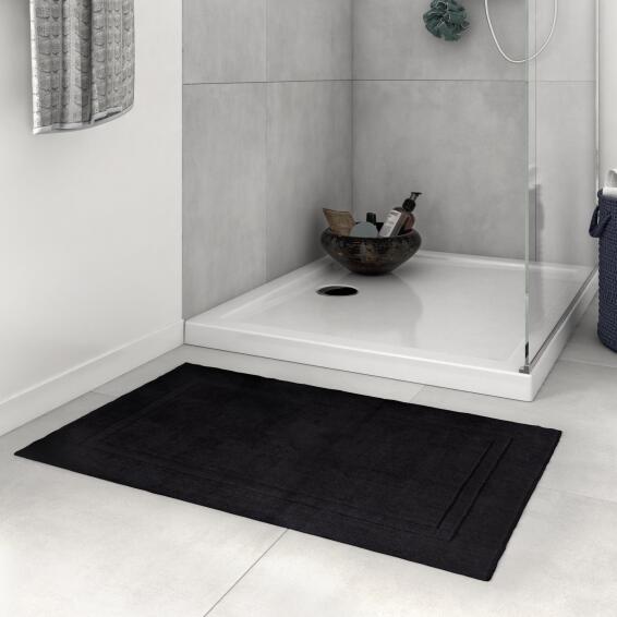 Bathmat Terry SENSEA Black 50x80