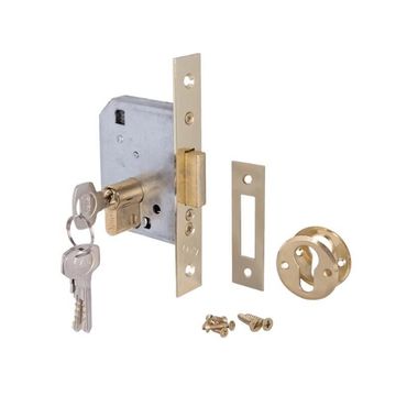 YALE CYLINDER GATE DEADLOCK BRASS 40MM
