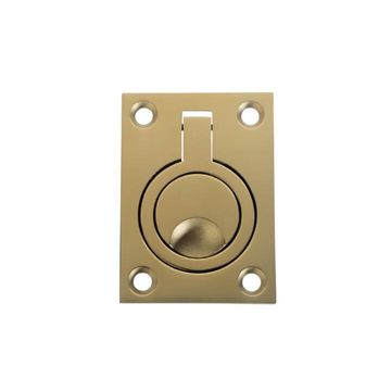 Flush pull handle ring qs 63mmx44mm pvd