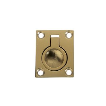 Flush pull handle ring qs 38mmx48mm pvd