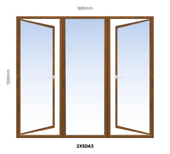 WINDOW WOOD 2XSDA3 1695X1500MM