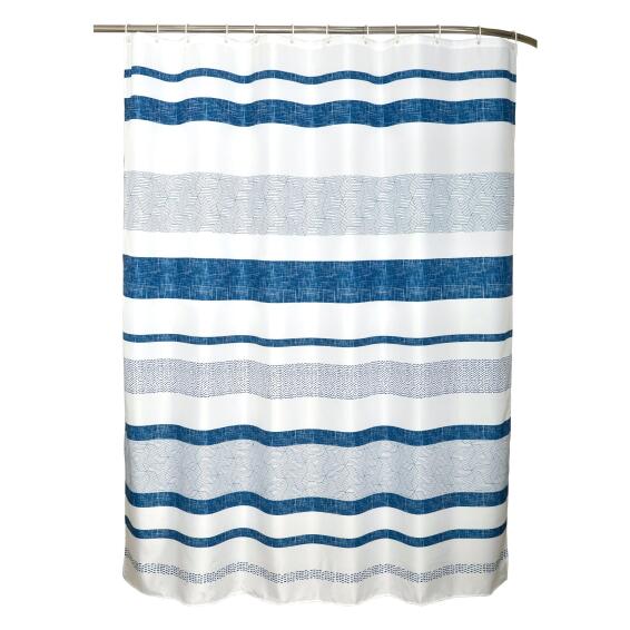 Sensea Shower curtain Tipee Blue W180cmxH200cm