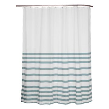 Shower curtain Sensea WHITE BLUE STRIPE