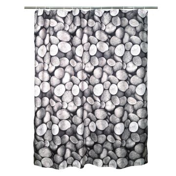 Sensea Shower curtain Stone Pattern Grey W180cmxH200cm