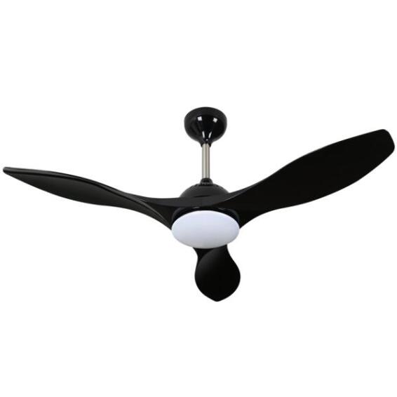 ceiling fan with light led 3blade 48 black