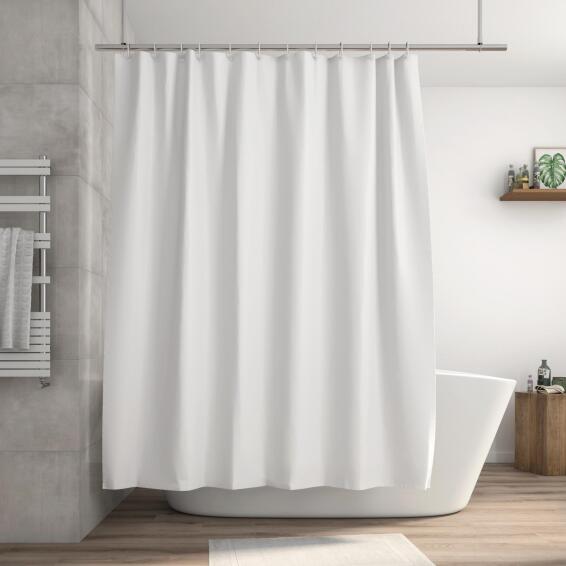 Funky Shower Curtain White W180cmxH200cm