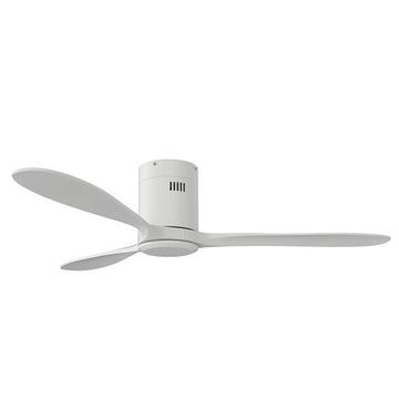 Solent hugger ceiling fan with remote  white