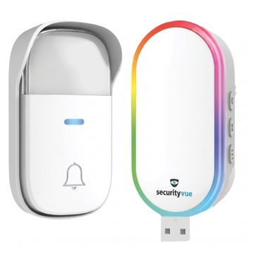 SECURITYVUE USB WIRELESS DOOR CHIME WHITE -SVWDC8USBW