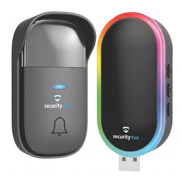 SECURITYVUE USB WIRELESS DOOR CHIME BLACK -SVWDC9USBB