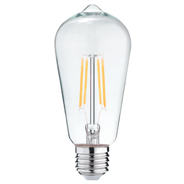 Bright star st64 6w led e27 4000k clear filament bulb