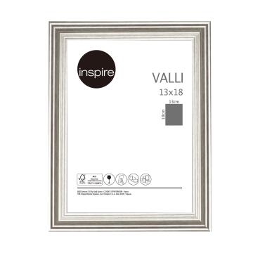 Inspire valli frame silver 13x18cm