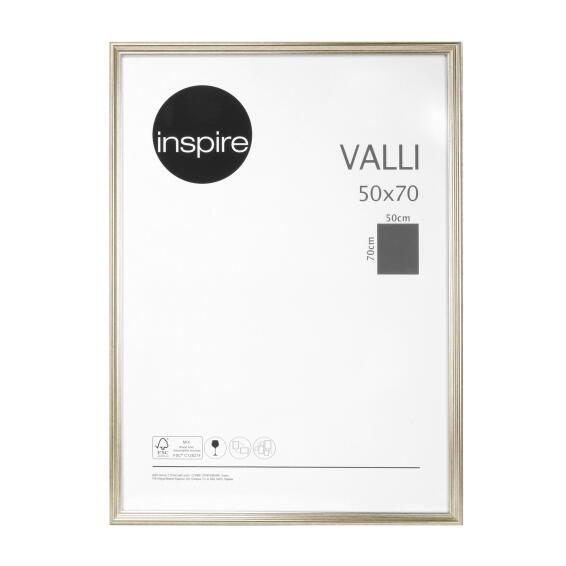 Inspire frame valli silver 50x70cm