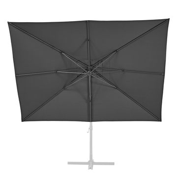 Umbrella Replacement Cover Aura Aluminium 290 cm x 390 Dark Grey