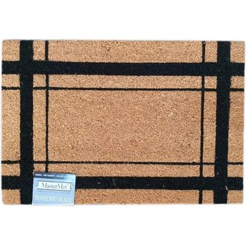 Doormat Coir Burberry Black 40x60cm