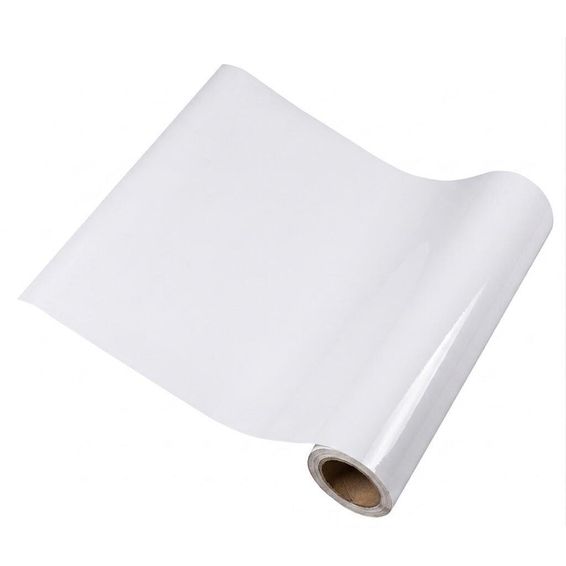Adhesive roll plastic gloss white 45cmx2m