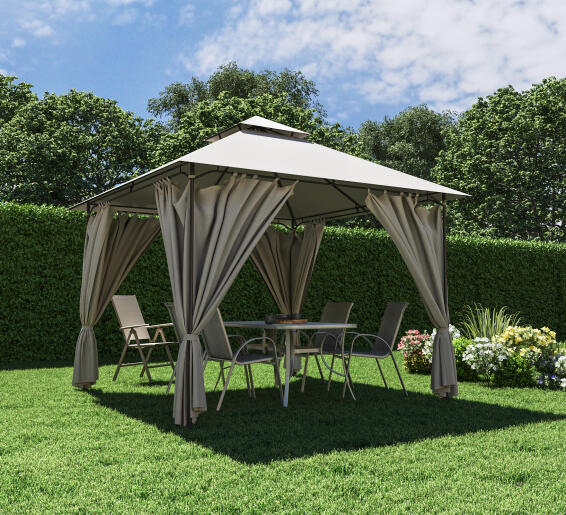 Pergola 3x4 m - For terrace, lawn or asphalt flooring