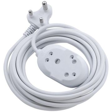 Ellies Back to Back Heavy Duty Extension Lead-5M White -FEHBW2X/5WJ