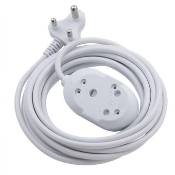 ELLIES BACK TO BACK HEAVY DTY EXTENSION LEAD 3M White-FEHBW2X/3WJ10