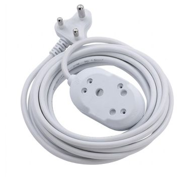 ELLIES BACK TO BACK LIGHT DUTY EXTENSION LEAD 20M WHITE - FELBW2X/20WJ