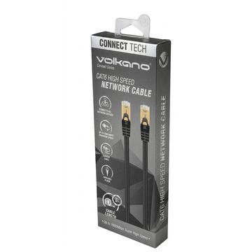 VOLKANO CAT6 NETWORK CABLE 3M -VK-20182-BK