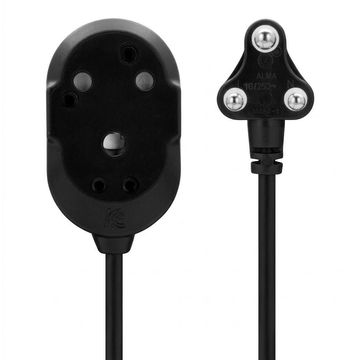 Ellies Back to Back Light Duty Extension Lead-3M- Black