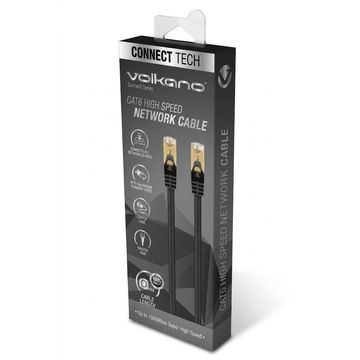 Volkano Connect Series CAT6 Network Cable 1m - VK-20181-BK