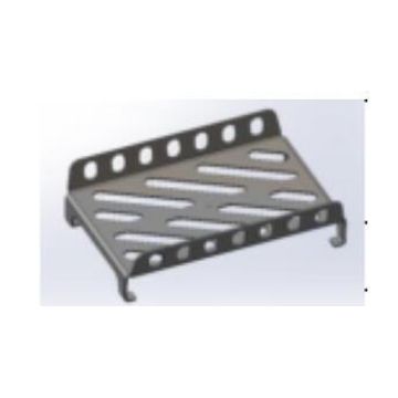 Fire crate 479mm x 290mm x 4mm laser cut sheet metal painted matt black high heat