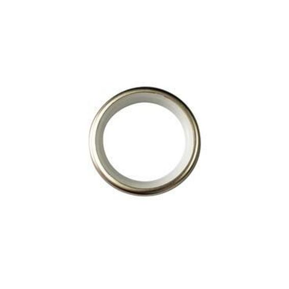 Inspire 10pc curtain rings chrome brushed d28