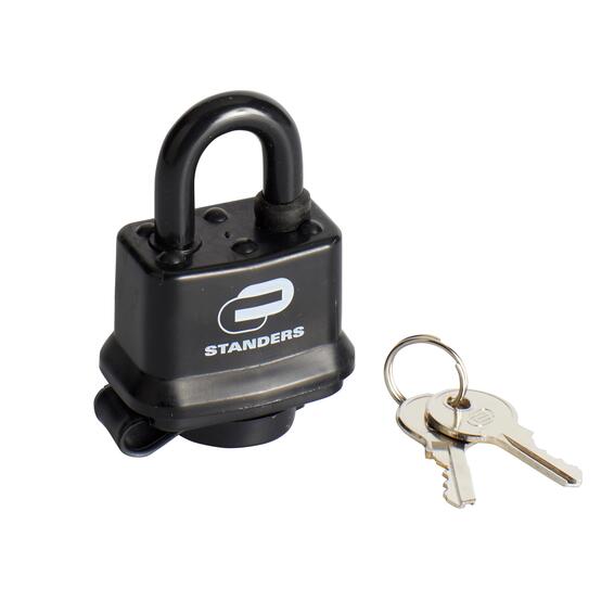STANDERS LAMINATED W/COVER PADLOCK 35MM