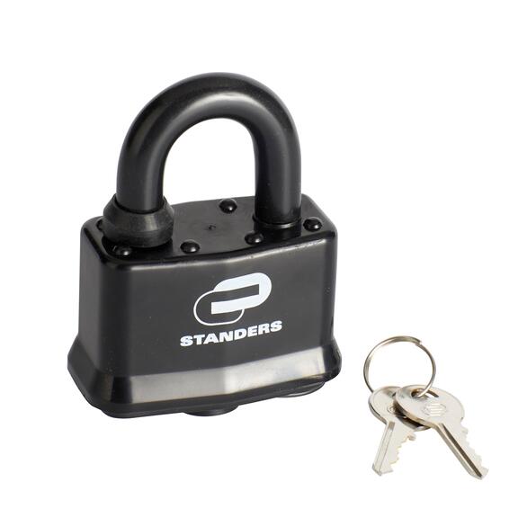 STANDERS LAMINATED W/COVER PADLOCK 70MM