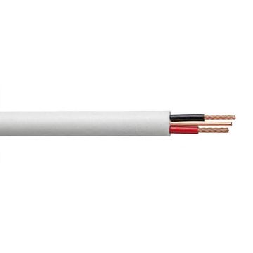 ACDC 2.5MM X 2 CORE + E FLAT WHITE 100M