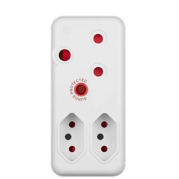ELLIES 3 WAY MEDIUM SURGE ADAPTOR WHITE