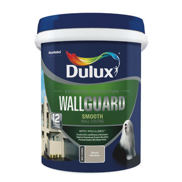 Wall paint exterior mid-sheen suede DULUX Wallguard stone horizon 20l