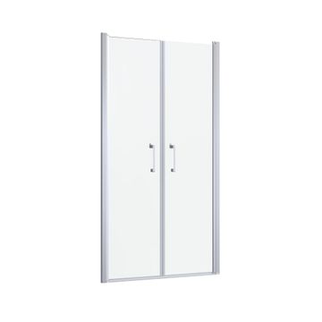 Shower Door Saloon Remix Chrome with Clear Glass 90x195cm