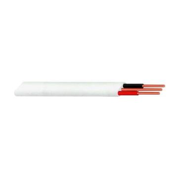 2.5mm 2-Core & Earth Flat PVC Insulation Cable White (10m)