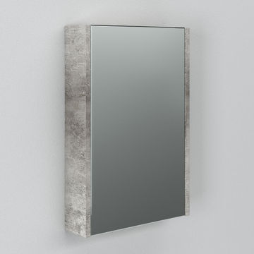 Bathroom mirror cabinet with 1 door concrete grey w40cmxd17cmxh60cm