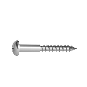 WOOD SCREW ROUND HEAD POZIDRIVE, STAINLESS STEEL 316 A4, 5X40, 12PCS, P1