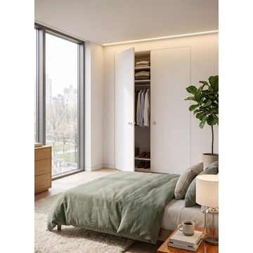 Built in wardrobe door white 40x240cm
